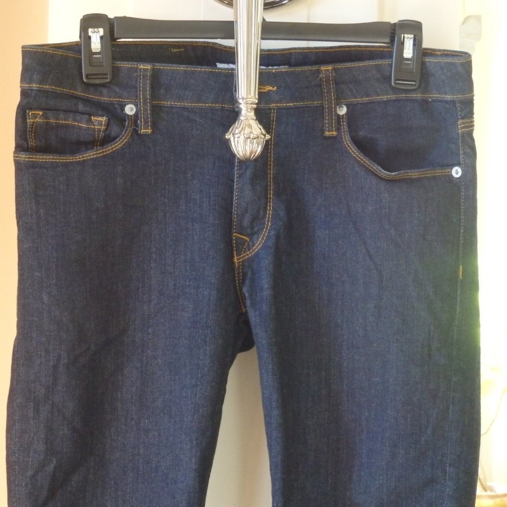 Baldwin dark rinse skinny ankle jeans The Rivington mid rise 30 - Picture 4 of 12